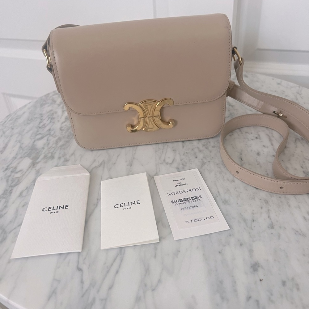 Celine teen triomphe bag nude/blush